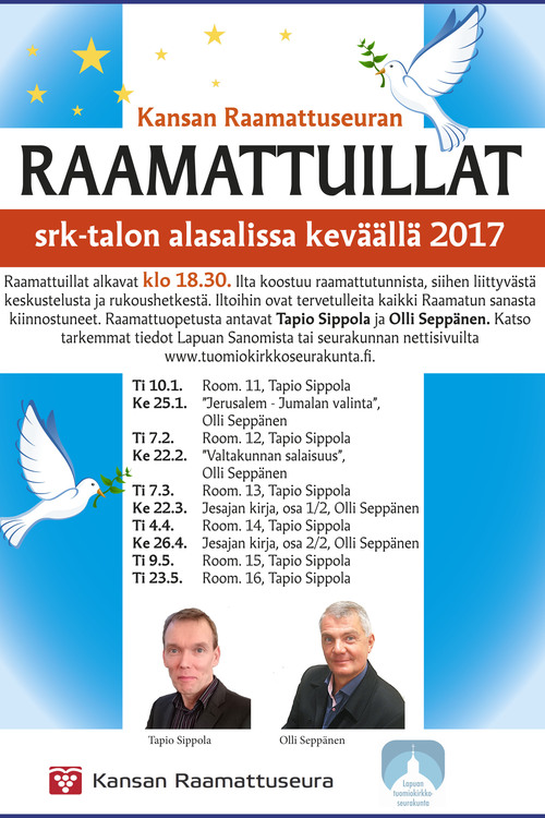 Kansan Raamattuseuran raamattuillat 2017