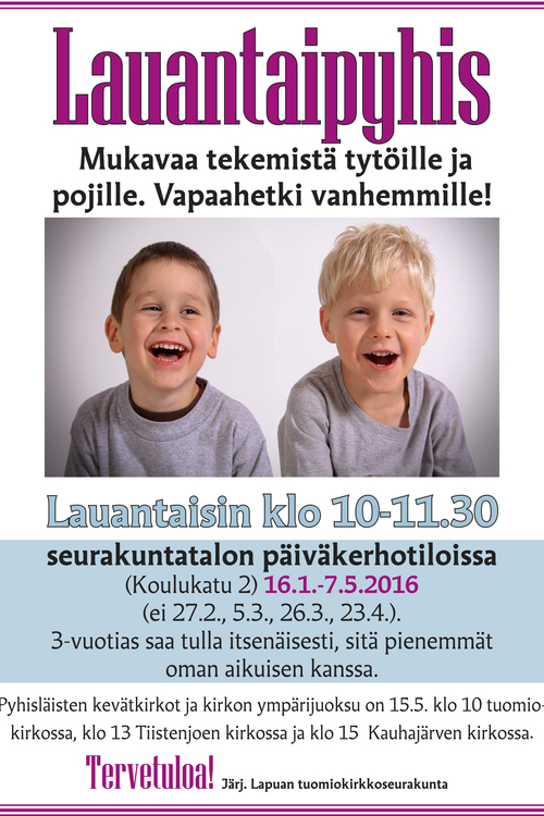 Perheaamiainen ja Lauantaipyhis Perheaamiainen ja Lauantaipyhis