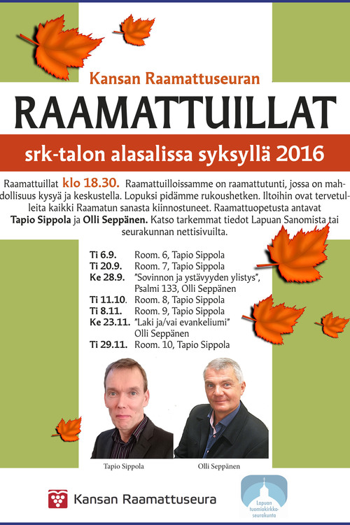 Kansan Raamattuseuran raamattuilta Kansan Raamattuseuran raamattuilta