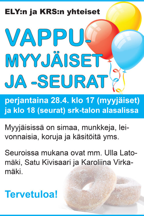 Vappumyyjäiset ja seurat Vappumyyjäiset ja seurat