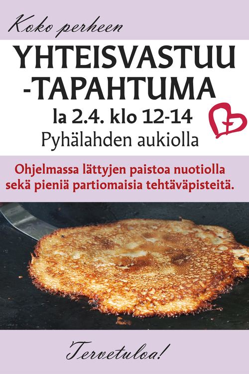 Yhteisvastuutapahtuma Pyhälahden aukiolla Yhteisvastuutapahtuma Pyhälahden aukiolla
