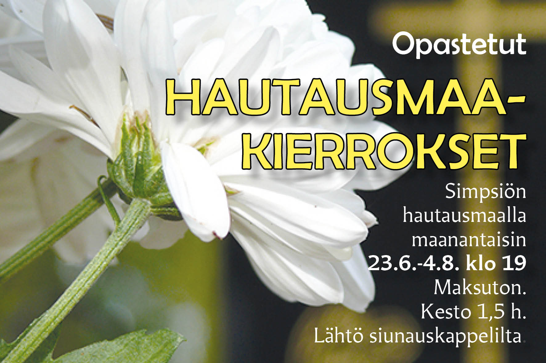 Hautausmaakiertokävely Simpsiön hautausmaalla Hautausmaakiertokävely