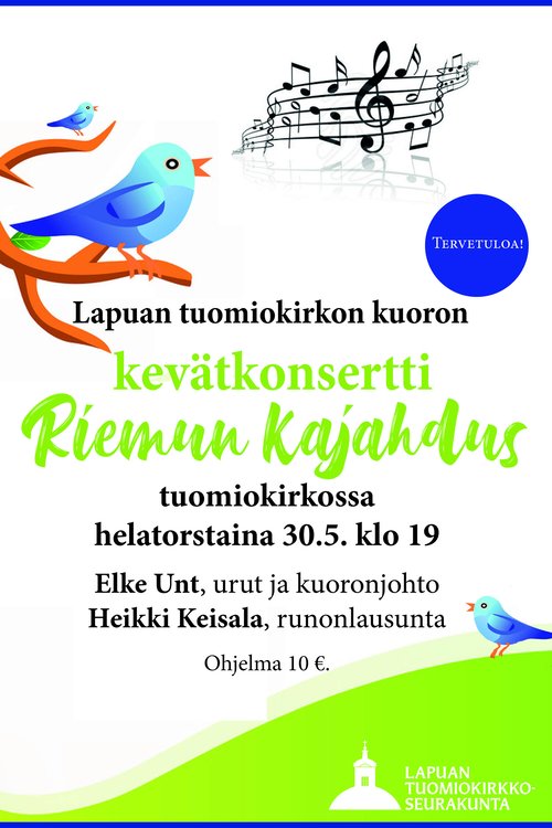 Tuomiokirkon kuoron kevätkonsertti Tuomiokirkon kuoron kevätkonsertti