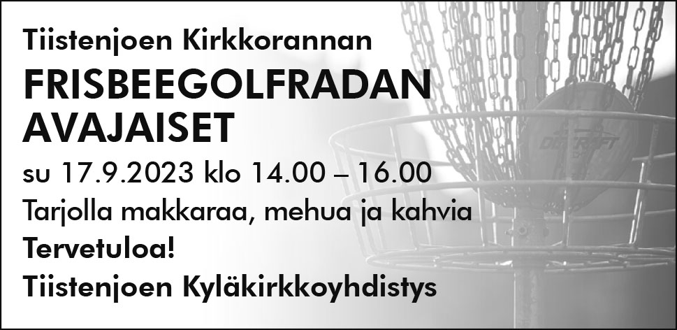 Frisbeegolfradan avajaiset