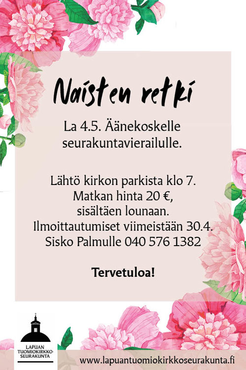 Naisten retki Äänekoskelle seurakuntavierailulle Naisten retki Äänekoskelle seurakuntavierailulle