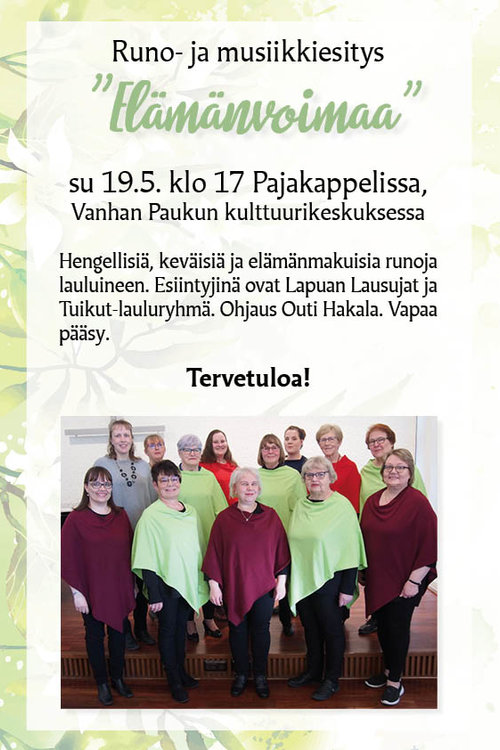 Runo- ja musiikkiesitys Runo- ja musiikkiesitys